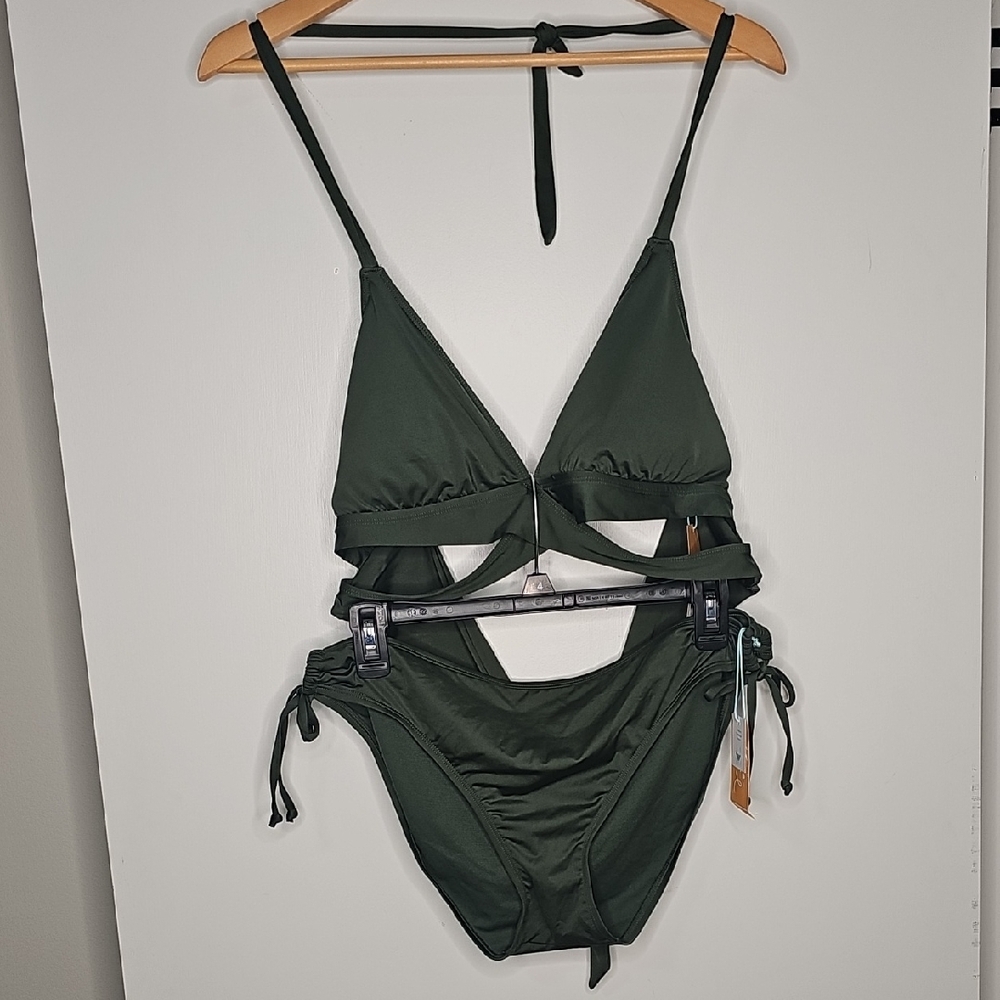 Kona Sol Olive Bikini Top